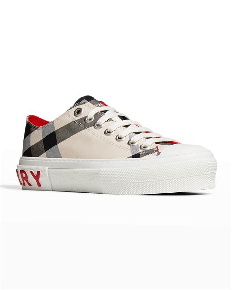 burberry jack check low top.